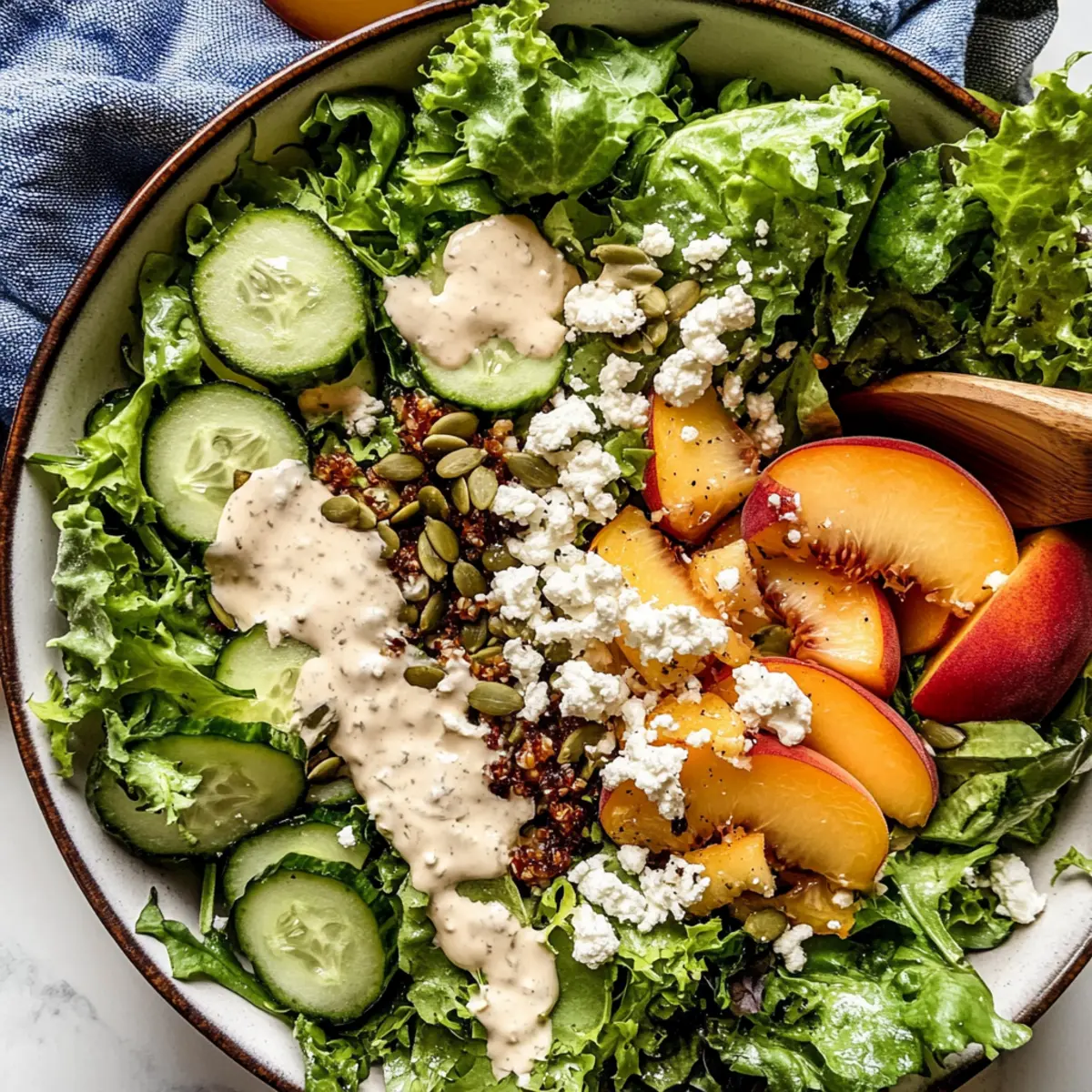 Peach and Goat Cheese Salad: A Simple Summer Sensation