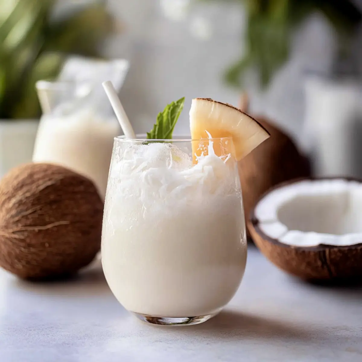 Tropical Coconut Cooler for a Refreshing Summer Vibe
