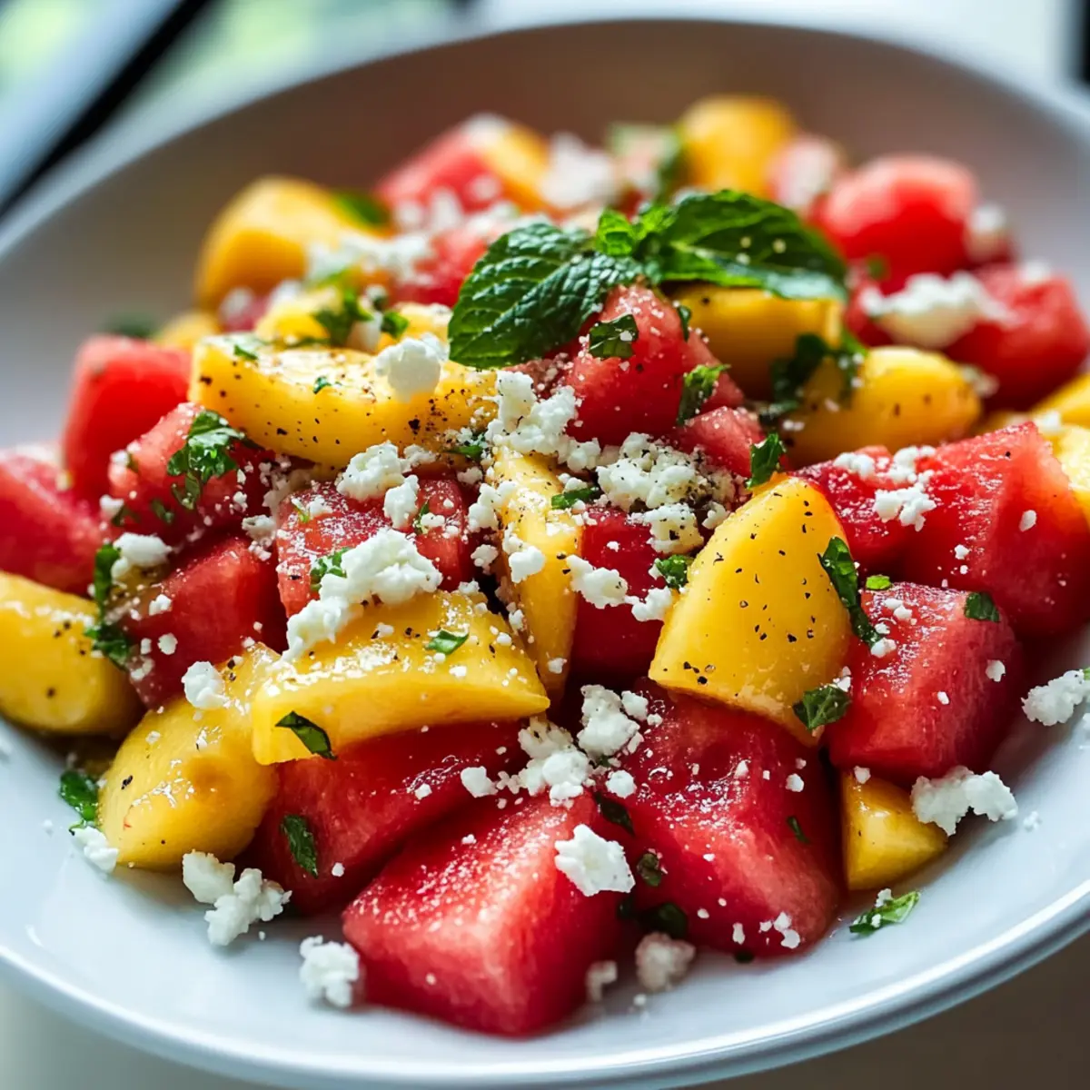 Watermelon Peach Salad: A Refreshing Summer Delight