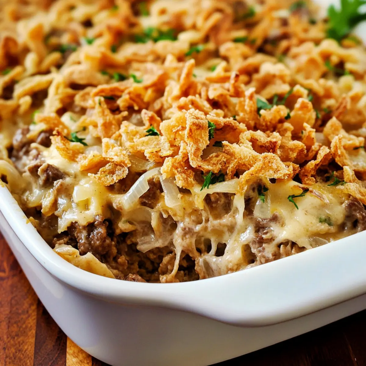 Savory French Onion Beef Casserole for Cozy Family Dinners