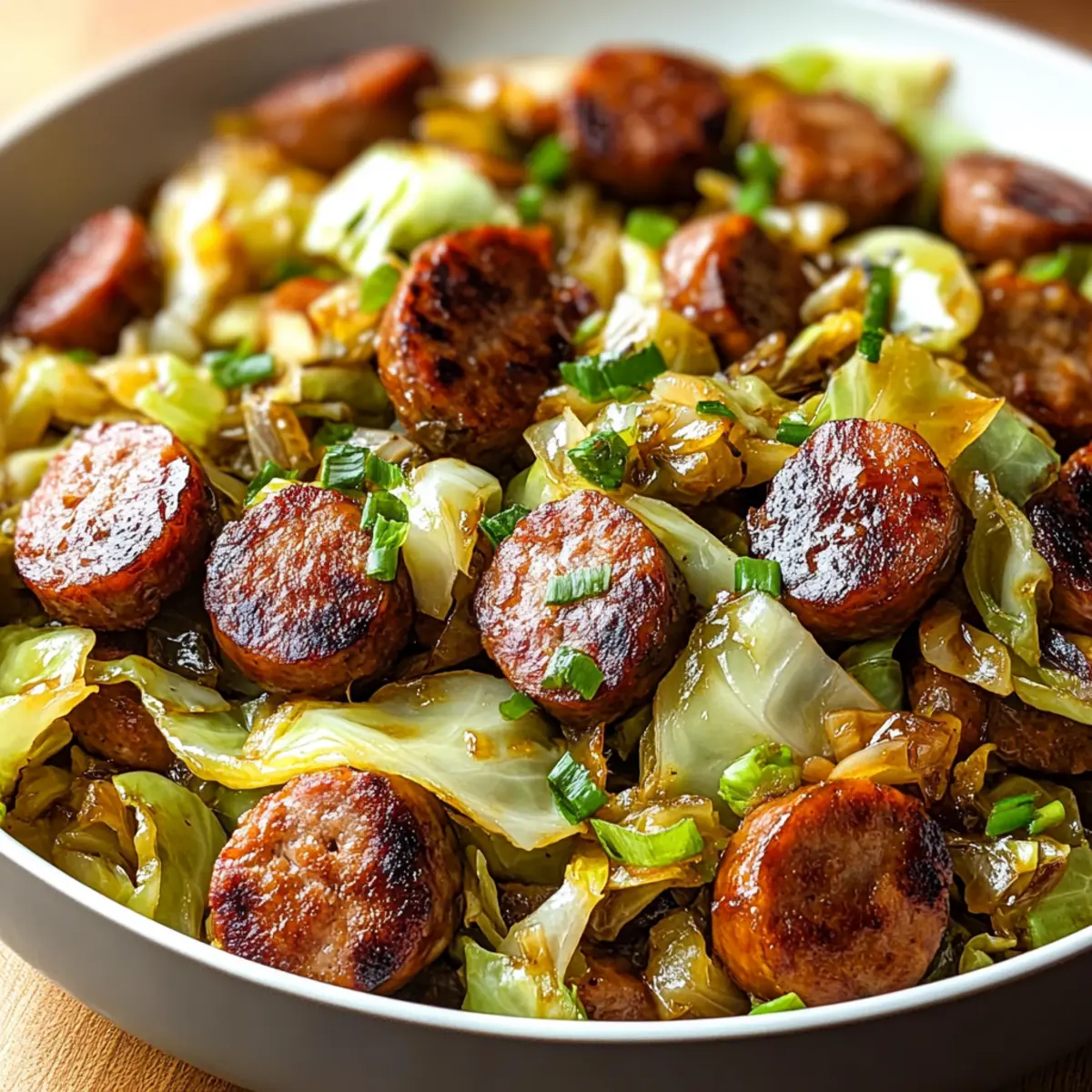 Savory Sausage and Cabbage Stir Fry in 30 Minutes or Less