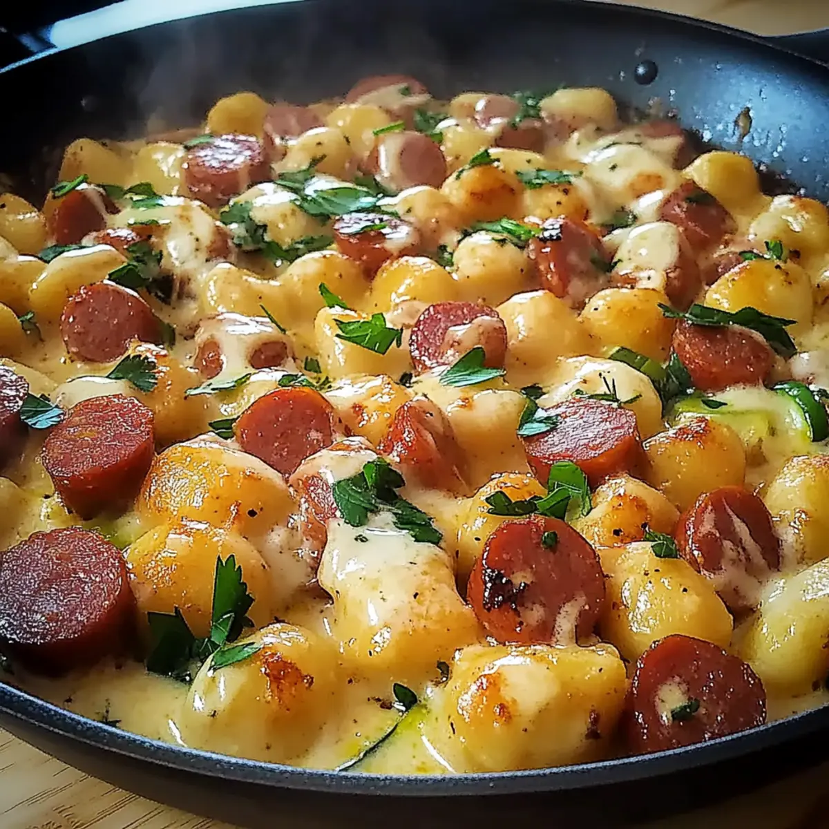 Creamy Kielbasa Gnocchi Skillet: A Cozy Dinner in 30 Minutes